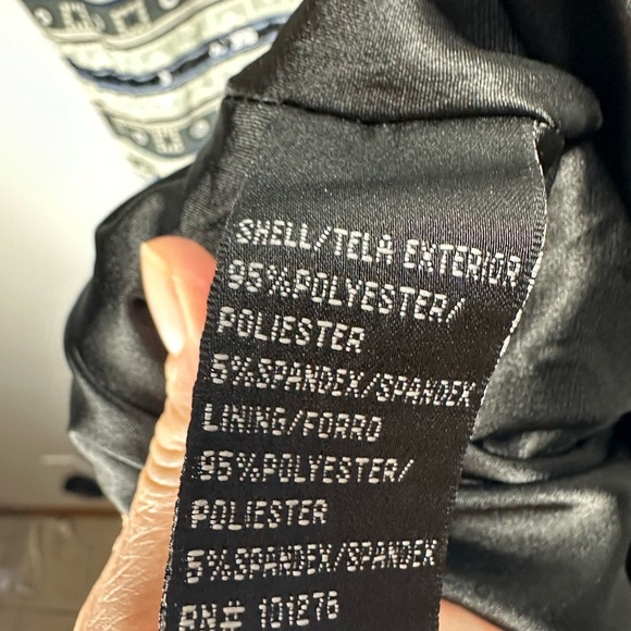 Nicole by Nicole Miller Blue, White and Black V-Neck Sheath Dress size 14 - Picture 5 of 10